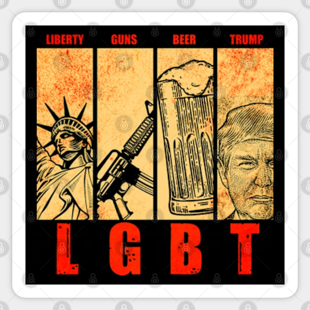 Funny LGBT Trump Sticker by Mila46